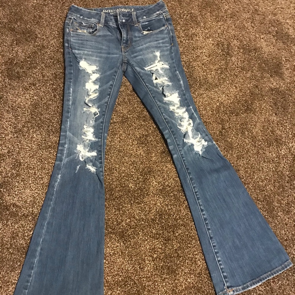 American Eagle Boho flare jeans